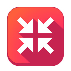 Obraz premium ikona z długim cieniem na tle zaokrąglonego kwadratu