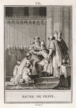 Sacre of Pepin. Date: 751