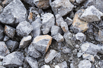 Large granite stones on nature as background