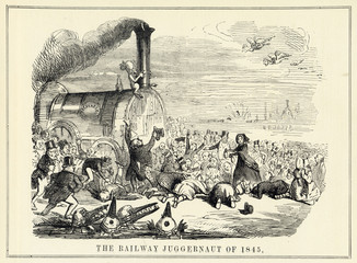 Mania - Railway Juggernaut. Date: July 1845
