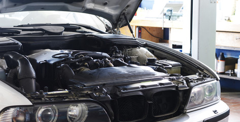 Blick in den Motorraum