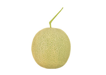 Closeup Fresh Melon on White Background