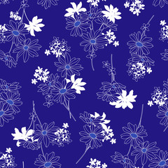 シームレスな花柄