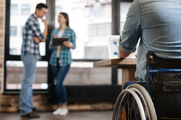 Team of diligent people having a productive day in the office