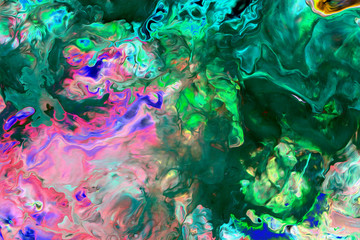 toxic background.Fluorescent paint