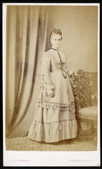 Costume Photo Late 1860s. Date: late 1860s