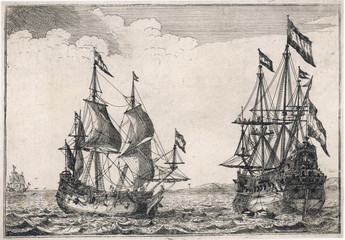 Dutch Warships 1630s. Date: circa 1632