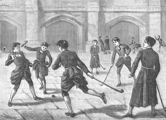 Christ's Hospital Hockey. Date: 1892