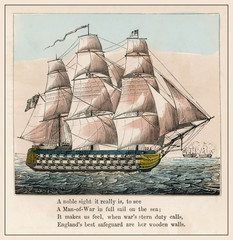 Man O'War  Early - 19th century. Date: early 19th century