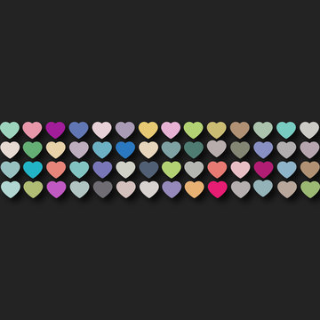 carte coeur color&eacute;