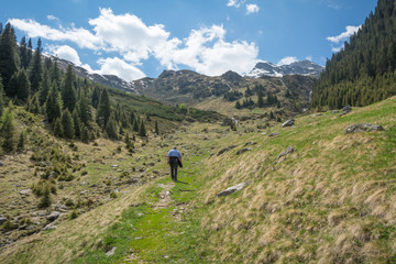 Fototapeta na wymiar Racines Valley in South Tyrol, Italy.