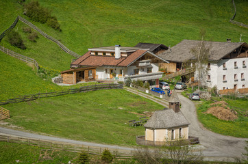 Fototapeta na wymiar Racines Valley in South Tyrol, Italy. 