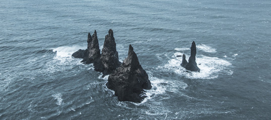 Icelandic cliffs near to Vik town.