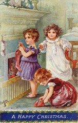 Hanging Stockings. Date: 1910