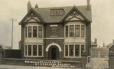Pridonia  Blackpool. Date: 1931