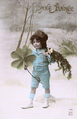 Boy and Clover - 1. Date: 1910