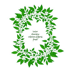 Obraz premium Floral frame.