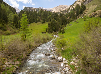 Obraz premium Racines Valley in South Tyrol, Italy.