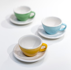 colorful coffee cups