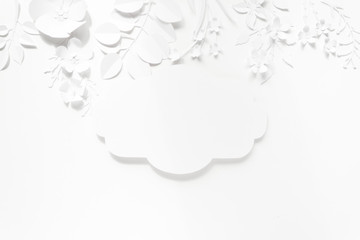 Obraz premium Hello, spring White paper flowers