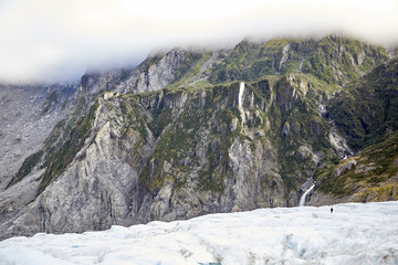 Wandern am Gletscher in Neuseeland