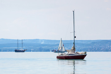 Yachts on lake Balaton, Siofok, Hungary