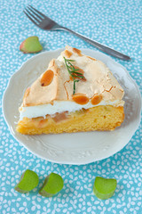 Rhabarberkuchen mit Baiser