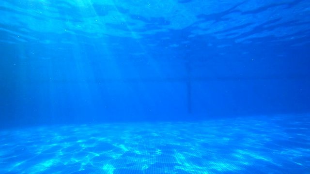 Blue water inside