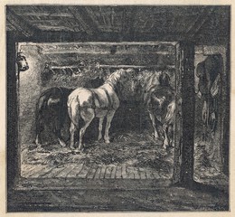 Coal - French Pit Ponies. Date: 1869