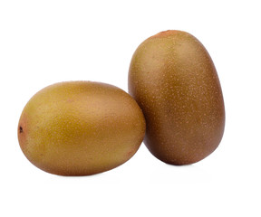 gold kiwi fruit on a white background