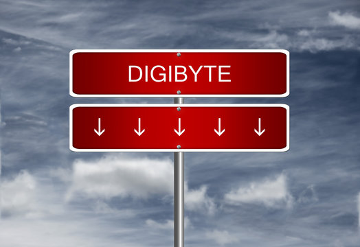 Digibyte cryptocurrency price business mining wallet icon security trading currency exchange.