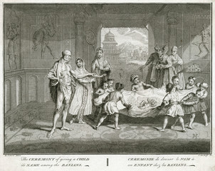 Banyan Baptism  Ceylon. Date: 1737