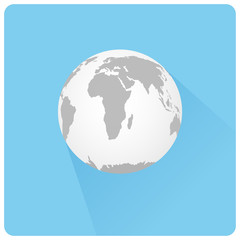 Naklejka premium map political abstract of the world