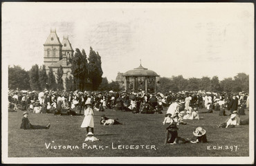 Bandstand  Leicester. Date: circa 1905