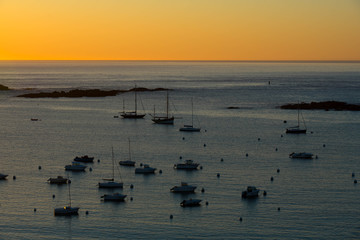 Abendrot in der Bretagne