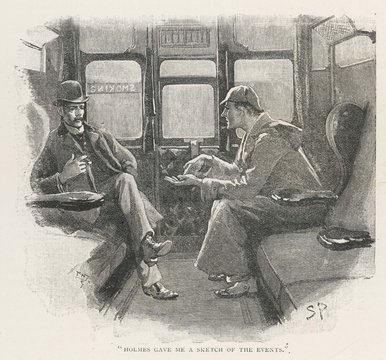 Holmes - Watson - Train. Date: 1892