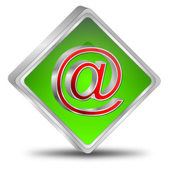 E-Mail Button - 3D illustration