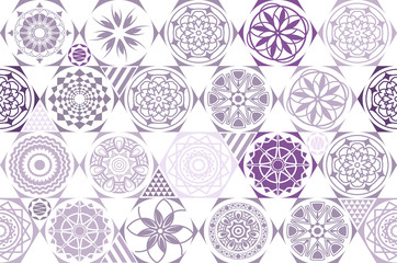 violet. purple. Seamless ceramic tile with colorful patchwork. Vintage multicolor pattern in turkish style. Endless pattern can be used for ceramic tile, Vector