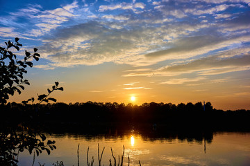 Beautiful  sunset landscape