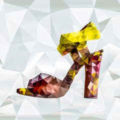 low poly high heels