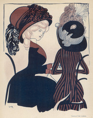 Women in Hats. Date: 1910
