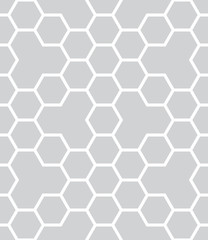 geometric hexagon seamless vector grid pattern background