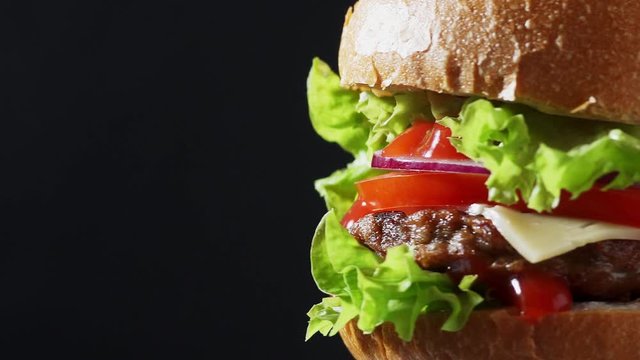 juicy Burger spin closeup