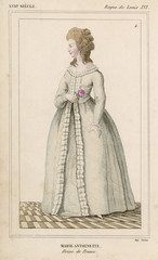 Marie Antoinette (Cost). Date: 1755 - 1793