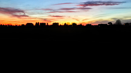 Sunset in Saronno