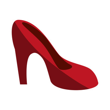 stiletto heel shoe icon image vector illustration design 