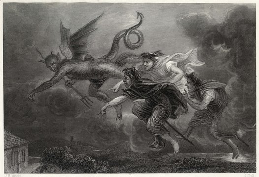 Devil and Witches 1839. Date: 1839
