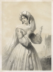 Halevy - La Juive - Rachel. Date: mid-19th century