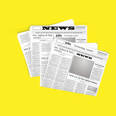 Naklejka premium newspaper vector illustration