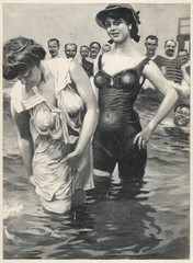 Women Bathing - 1906. Date: 1906